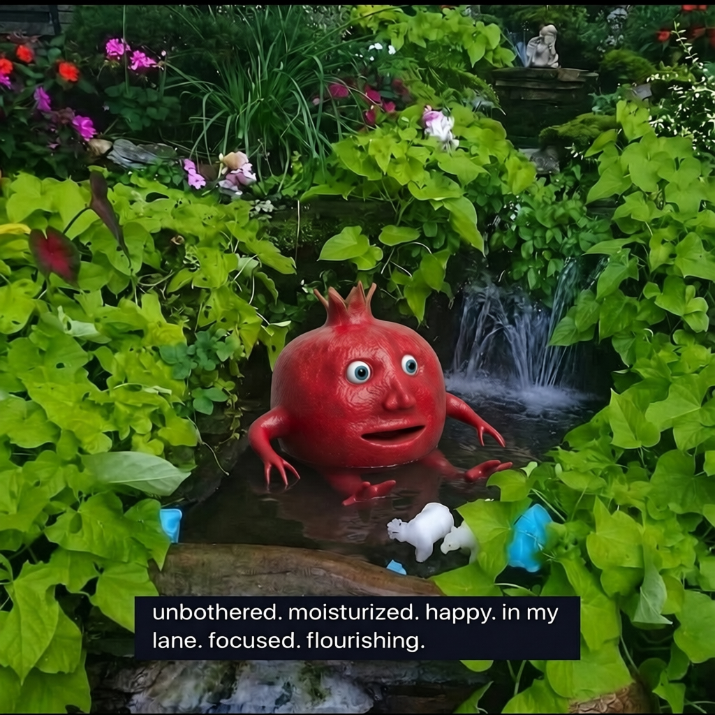 pomgrant in a garden